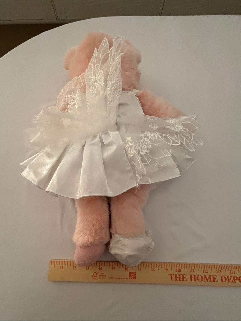 Build-A-Bear Pink Plush Piglet in White Ballet Tutu Dress with Slippers - Picture 9 of 13